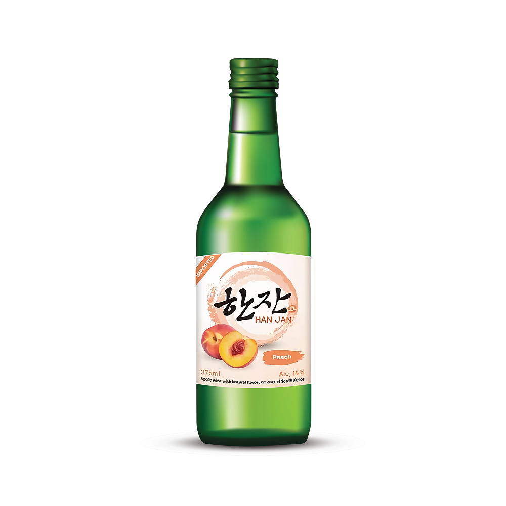 Hanjan Peach Korean Wine 375ML